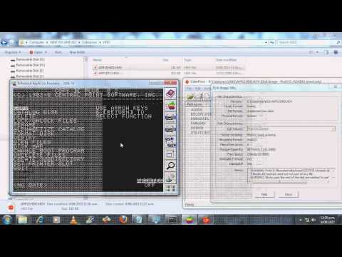 AppleWin - Creating A HDV (Virtual Harddisk) File & Running Programs LongPlay