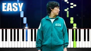 Squid Game - Wake Up Song - EASY Piano Tutorial