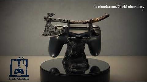 3d printed God of War Playstation 4 controller stand