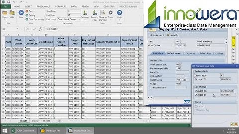 CR01 - Create Work Center From Excel
