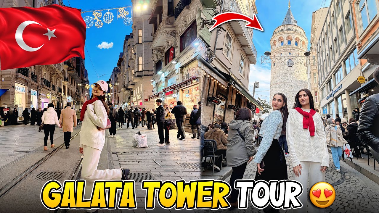 Tried werid turkish food for the first time | Galata tower tour | Sistrology | Hira Faisal 