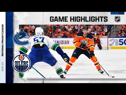 Canucks @ Oilers 10/13/21 | NHL Highlights