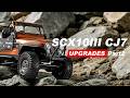 SCX10 III CJ-7 Upgrade Part 2 | Installing Tires, Wheels, Driveshaft & Oil Shocks