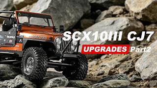 SCX10 III CJ-7 Upgrade Part 2 | Installing Tires, Wheels, Driveshaft &amp; Oil Shocks