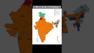 does your religion have majority in your state ??🤔 #religion #india #shorts