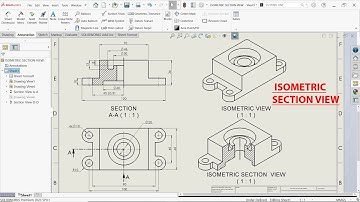 How to Make Isometric Section View in SolidWorks Drawing