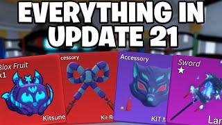 Everything Thats In Blox Fruits Update 21 (Kitsune, Weapons & More)