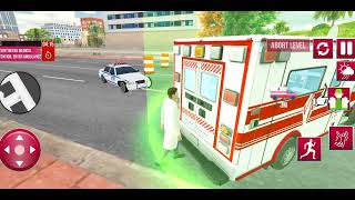 Ambulance 🚑 car driving simulator | accident patient reach into hospital safely
