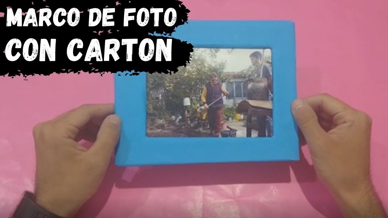 DIY Marcos para fotos de cartón. Cardboard picture frame 