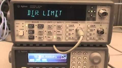 Limit detect output for Keysight 53100 series counters