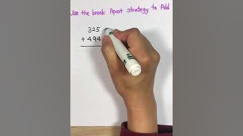 3rd Grade Math Video - Use the break apart strategy to Add