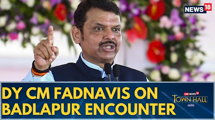 Maharashtra Deputy CM Devendra Fadnavis Talks Through The Timeline Of Badlapur Encounter | News18