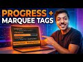 HTML Progress &amp; Marquee Tags Tutorial | Easy Code