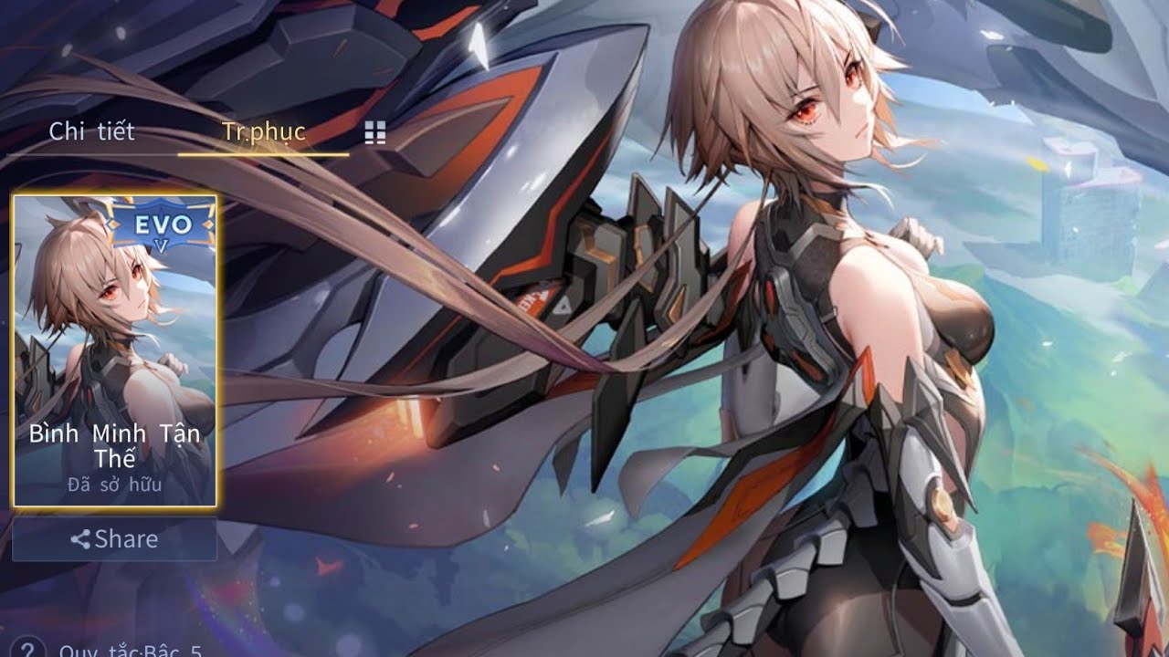 Cần bao nhiêu quân huy cho skin Butterfly Bình Minh Tận Thế - nâng cấp skin evo