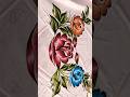 Gulaab painting handmade #art #bedsheetdesign #painting #fabricpaint #youtubeshorts #viralshorts