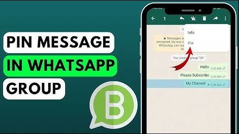 How to Pin a Message in WhatsApp Group After New Update (2023)