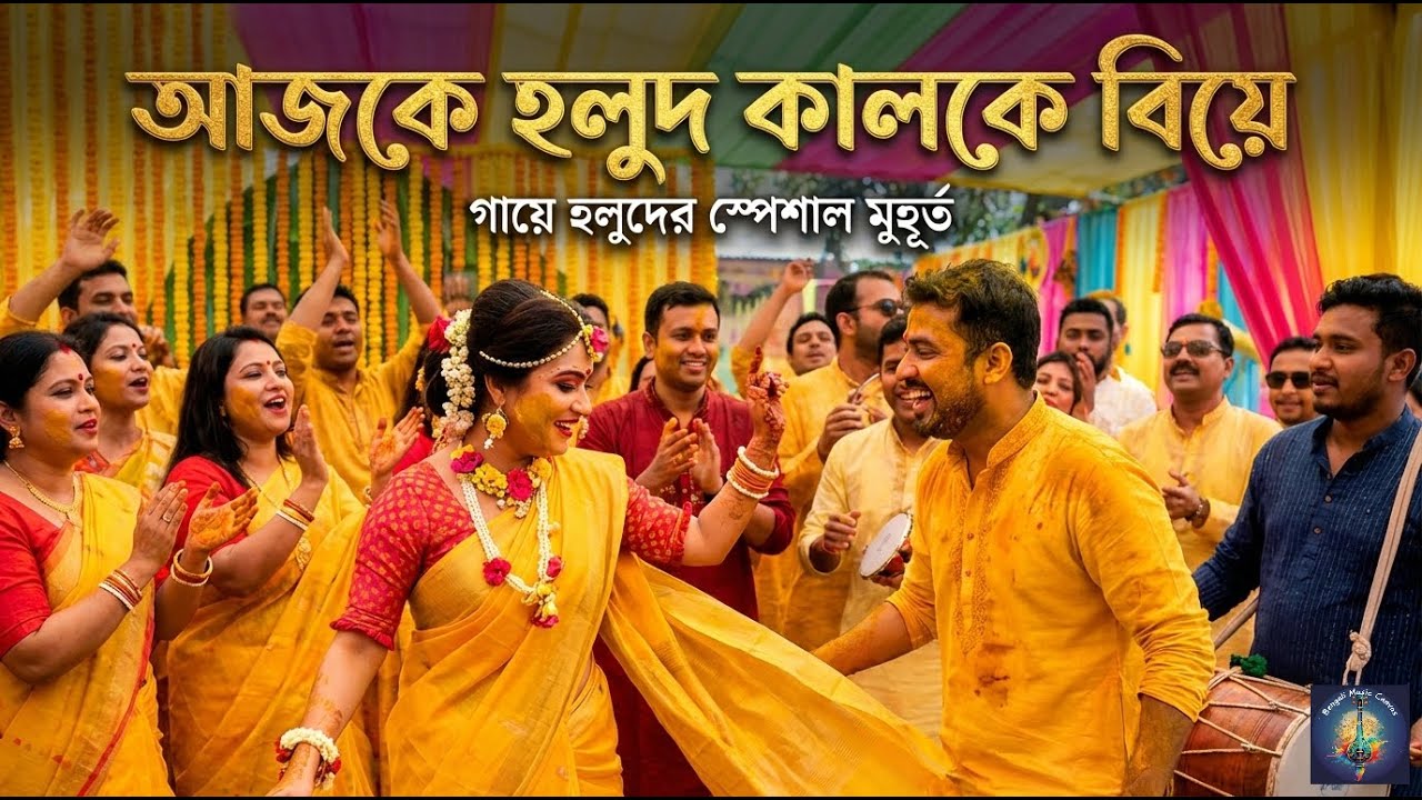 আজকে হলুদ কালকে বিয়ে 🔥 Gaye Holud Special Dance Song 2026 | Bengali Music Canvas