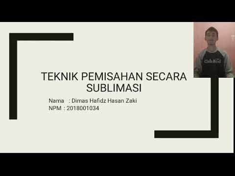 Video: Selama sublimasi apa yang terjadi pada partikel?