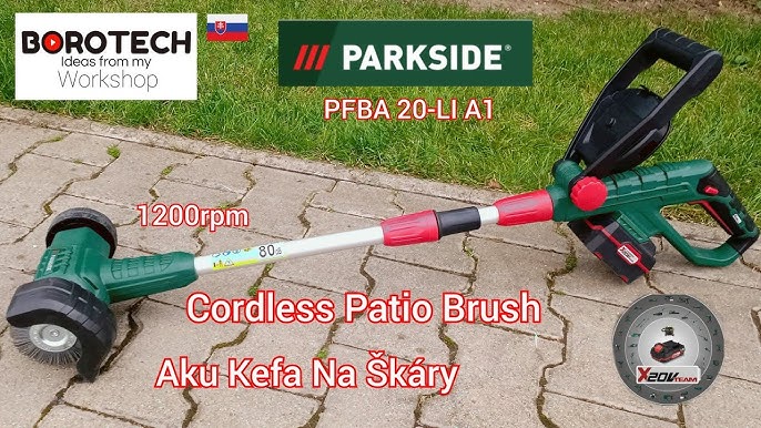 Parkside Cordless Patio Wire Brush 20V PFBA 20 Li A1 - YouTube