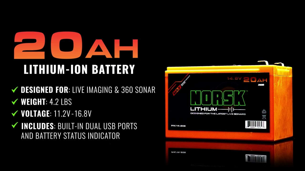 14.8V 20AH Lithium Ion Battery with Charger - Norsk Lithium