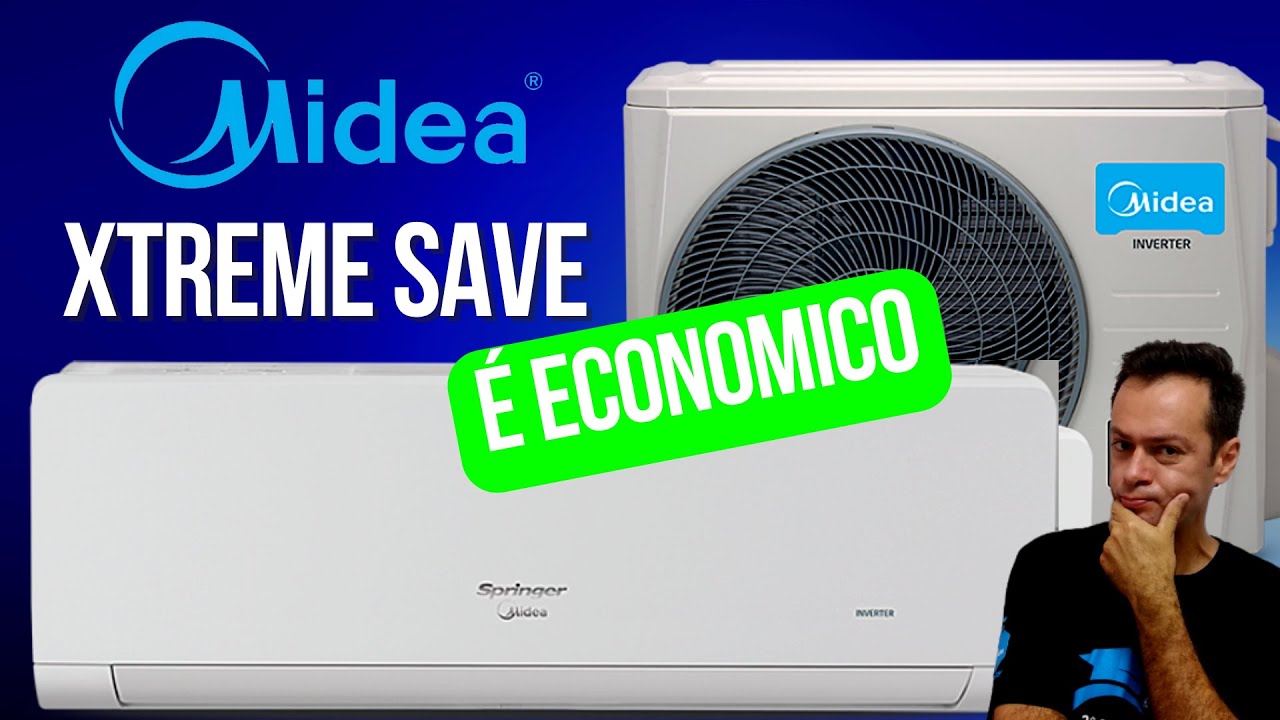 Ar-Condicionado Split Inverter 12000 BTUs Springer Midea Xtreme Save  Connect High Wall Só Frio 42AGVCI12M5/