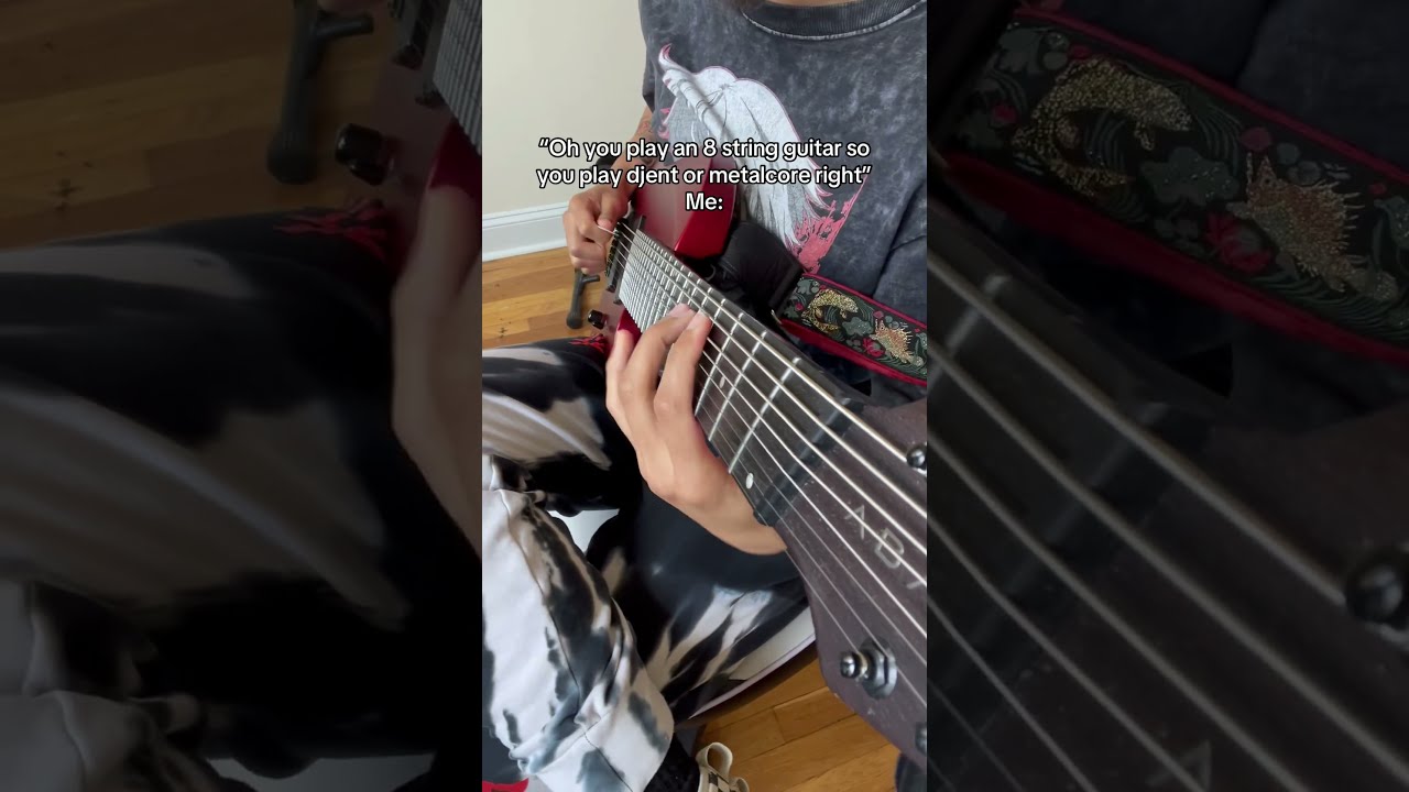 What People Think I Play On 8 String Guitar Vs Actually