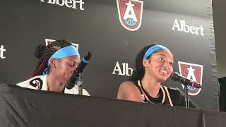 Rhyne Howard and Angel Reese After Atlanta Dream 86-69 Win Over Wings 5/22/2026