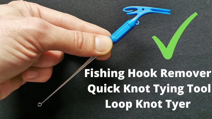 1pc Fishing Hook Tier Double-Headed Needle Knots Tie Loop Tyer Tools Kit  Fishing Line Knotter Tying Fishhook Needle Fishing Tool