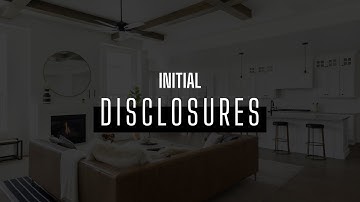 3. What Are The Initial Disclosures Including Loan Estimate