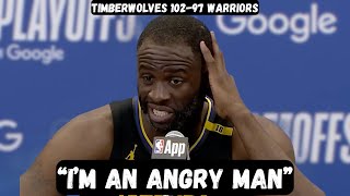 Draymond Green has EPIC ANGRY BLACK MAN rant after Game 3 loss - Post Game Interview vs Timberwolves screenshot 5