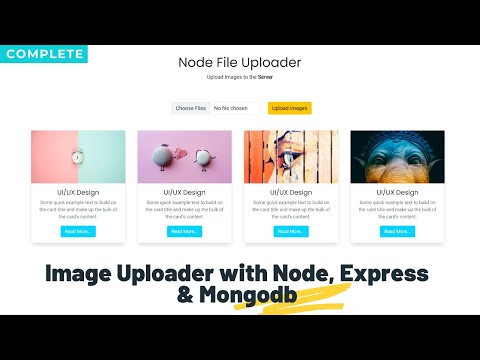 NodeExpressとMongoDBを使用した複数の画像アップローダー