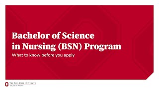BSN Program: What to Know Before You Apply