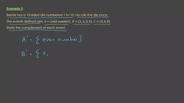 Y 8 Probability Complementary Events Example 5