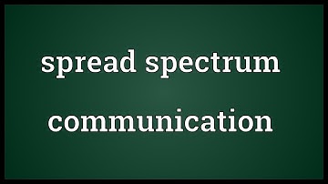 Spread spectrum communication Meaning