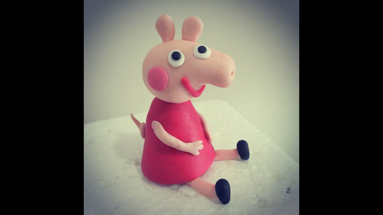 Como modelar a Peppa Pig em pasta americana. YouTube