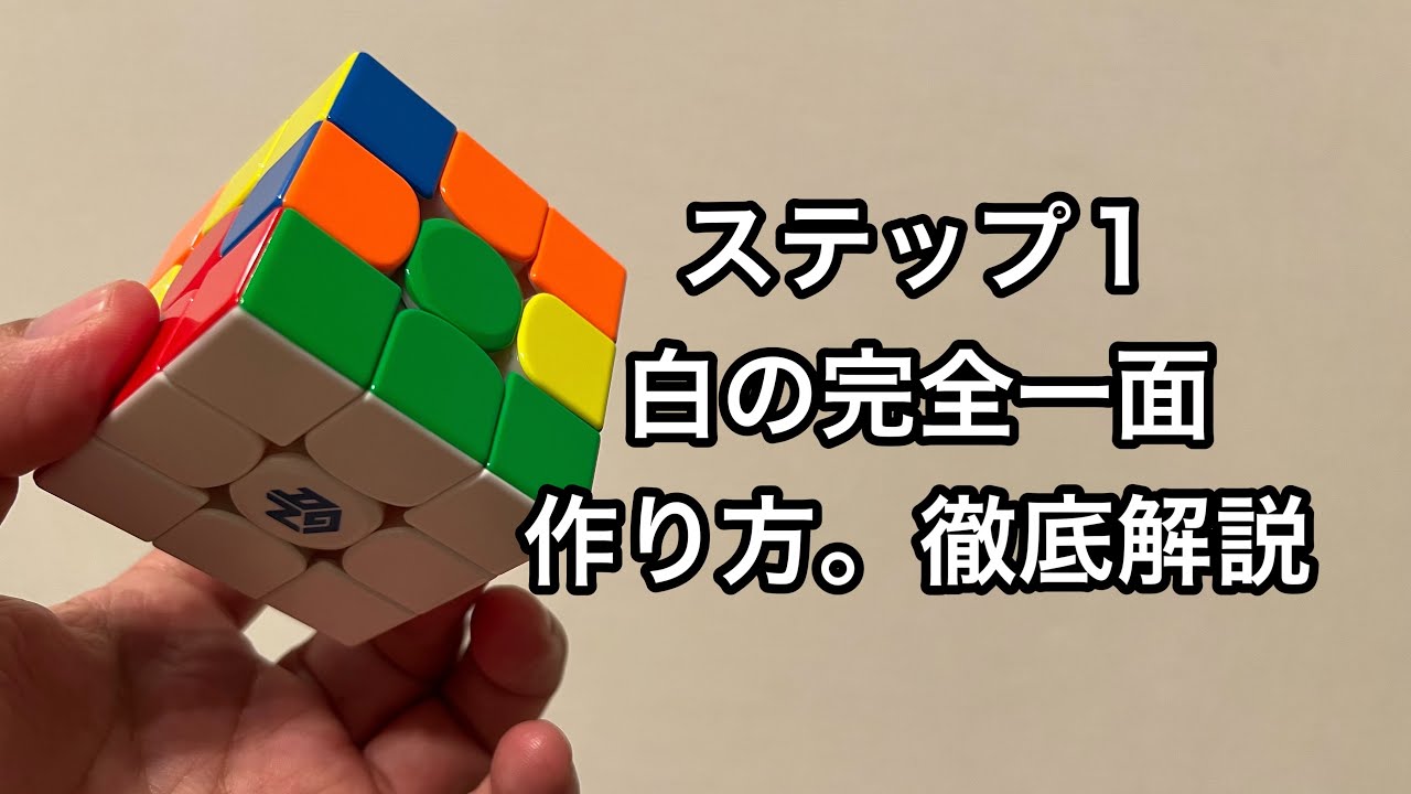 How to solve a Rubik's Cube. Part 1: How to make a complete white