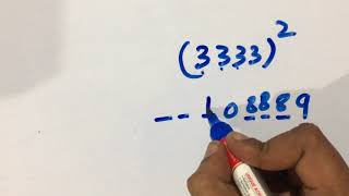 333, 666 And 9999 Square In 5 Sec English