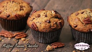 Recette de Muffins Banane Chocolat et Noix de Pécan