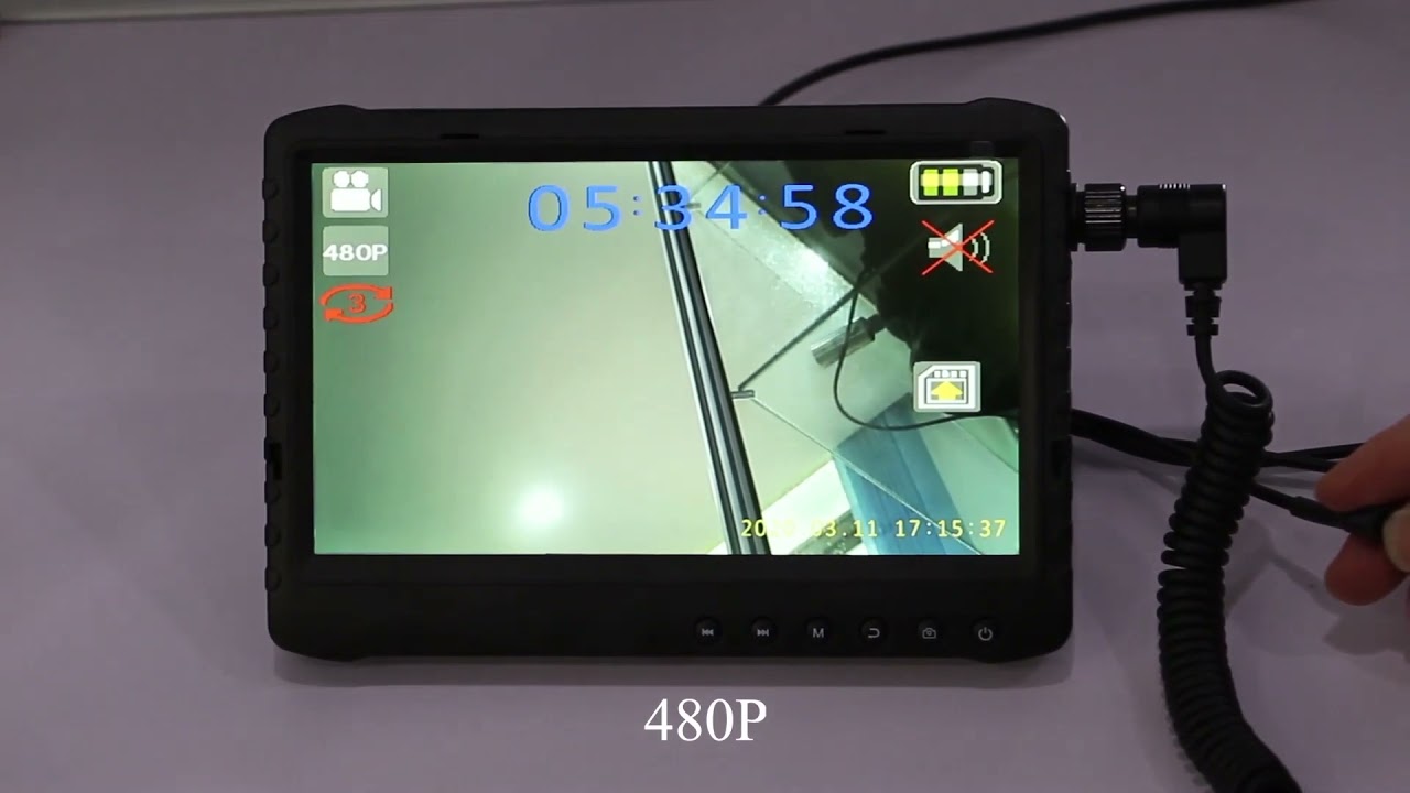 3rd Eye Portable Recordable HD 1080P TVI CVI AHD CVBS 4 in 1 CCTV DVR