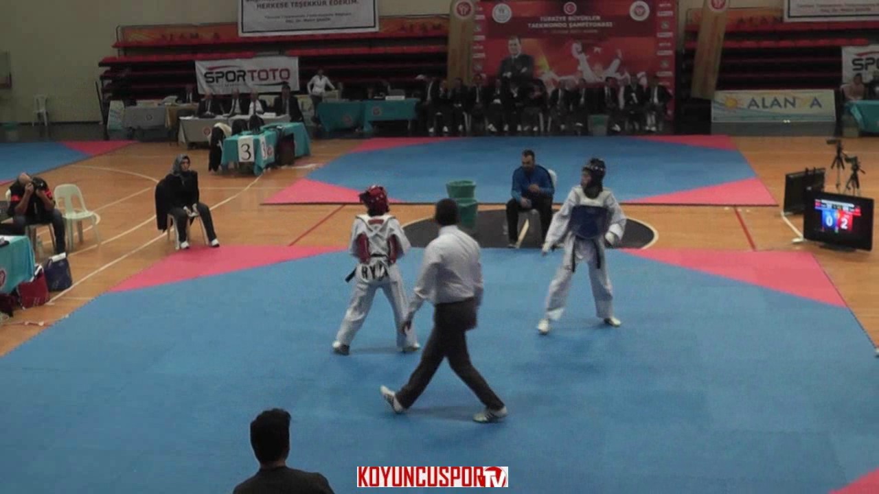 46kg Final - Filiz Ogel vs Ruhat Akalin (2017 Turkish Senyor Taekwondo ...