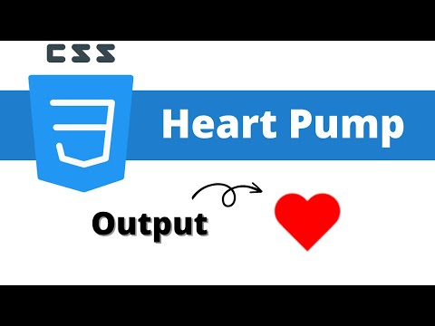 Heart pump using HTML and CSS tutorial for beginners #coding #tutorial #css