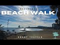 Barcelona Beach Walk | Walking the beach path and Poblenou Park
