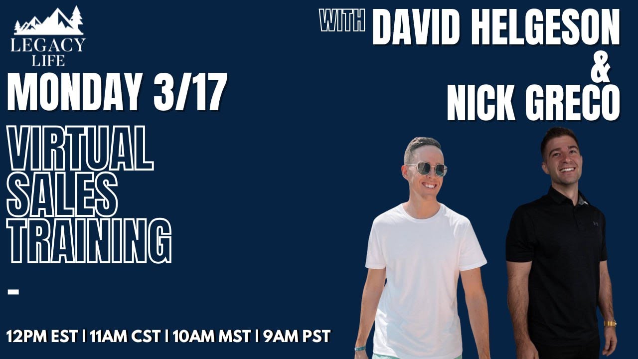 Virtual Sales Training with David Helgeson and Nick Greco