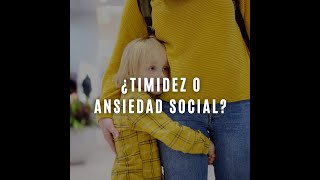 Ansiedad Social y diferencia con la timidez