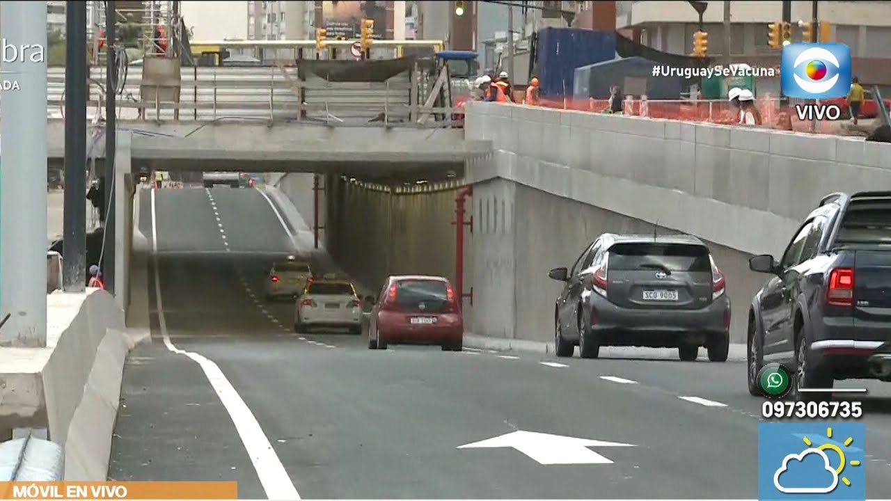 Habilitado el túnel desde Av. Italia hacia el centro