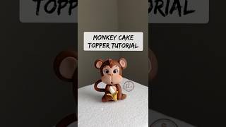 Monkey Cake Topper Tutorial / Monkey Jungle Safari Animal Fondant Topper Tutorial #cakedecorating