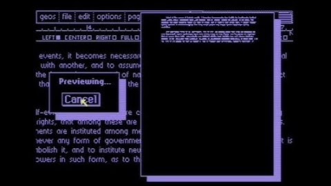 Show GeoWrite Full Screen Preview on C64