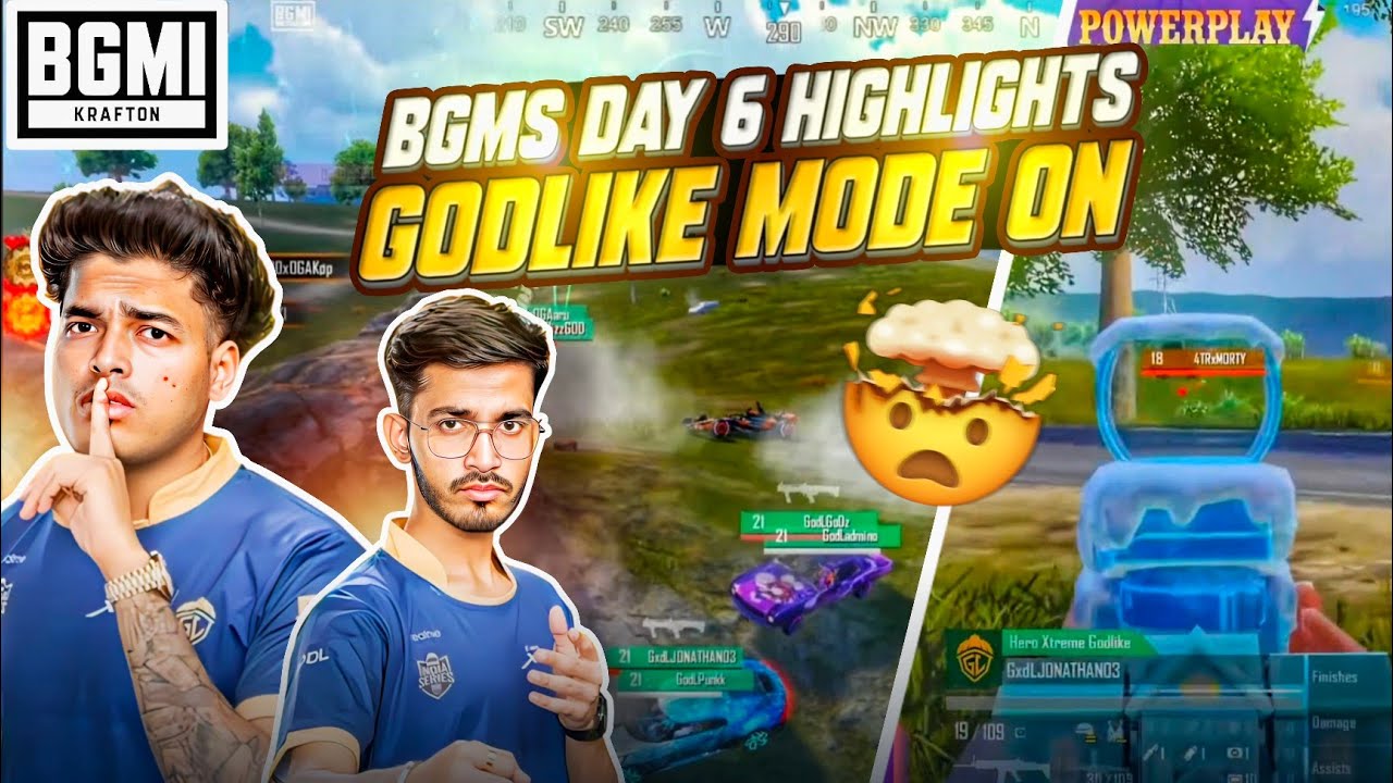 GODLIKE MODE ON 🔥| BGMS DAY 6 HIGHLIGHTS | 4 Matches #jonathangaming 