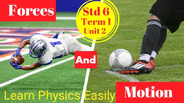 Forces and motion| Learn Physics Easily| Std 6 Science| Term 1| Unit 2