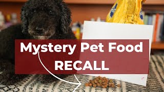 New Pet Food Recall: What Pet Foods?